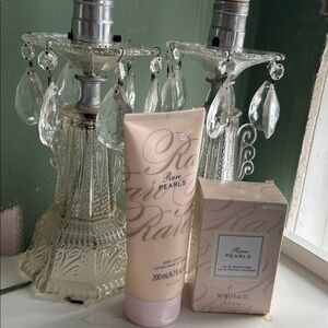 Avon Rare Pearls Lotion and Perfume Set - Cream